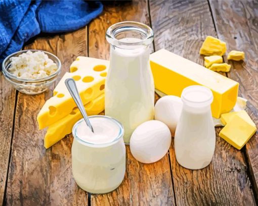 Dairy Products paint by nymber