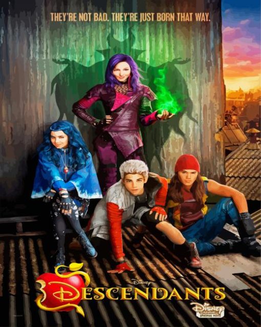 Descendants paint by number