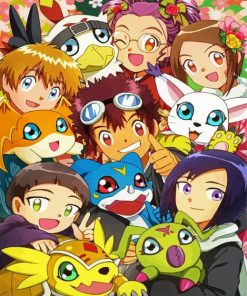 Digimon Characters paint by number