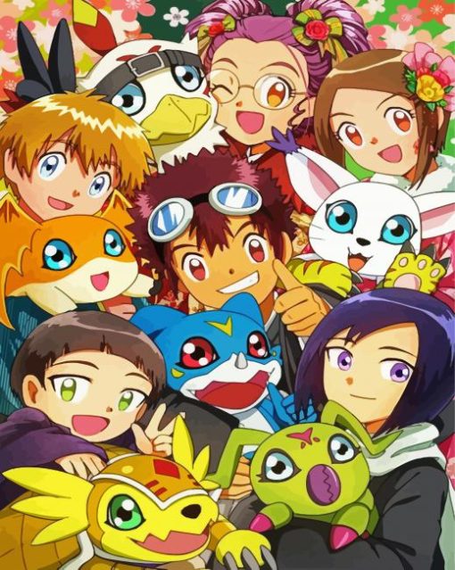 Digimon Characters paint by number