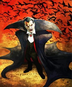 Dracula Man Art paint by numbers