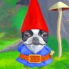 Dwarf Dog With Red Hat paint by numbers