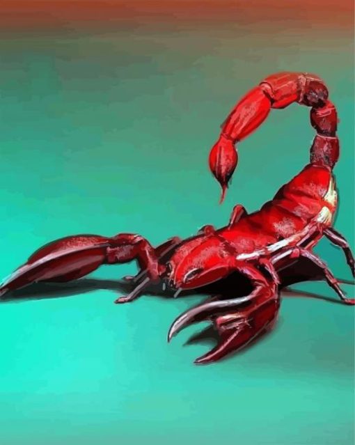 Emperor Red Scorpion paint by numbers