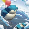 Flying Snorlax Animation paint by numbers