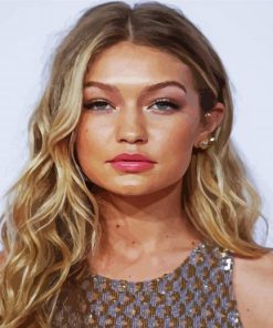 Gigi Hadid Model paint by numbers