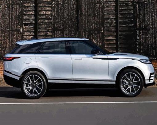 Grey Ranger Rover Velar Car paint by numbers