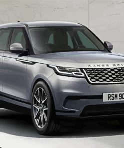 Dark Grey Ranger Rover Velar paint by numbers