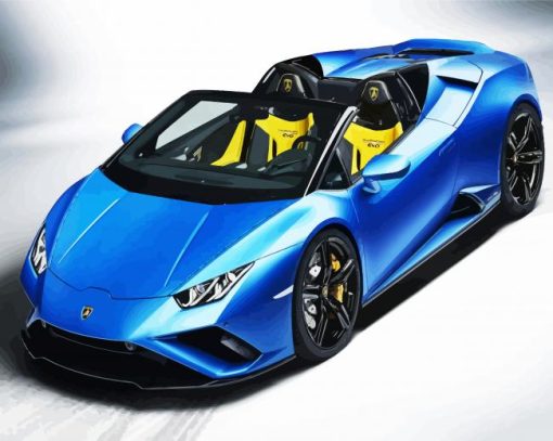 Lamborghini Huracan Car paint by numbers