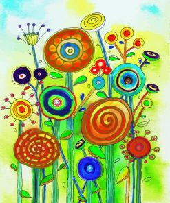 Lollipop Garden Art paint by numbers