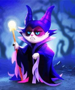 Maleficent Grumpy Cat Animation paint by numbers