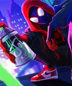 Miles Morales Spider Man Movie paint by numbers