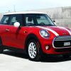 Aesthetic Red Mini Couper Car paint by numbers