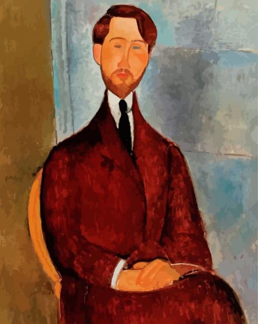 Modigliani Portrait Of Leopold Zborowski paint by numbers