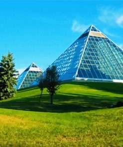 Muttart Conservatory Edmonton Canada paint by numbers