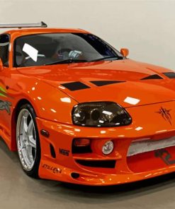 Oranfe Toyota Supra paint by numbers