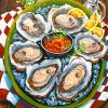 Oysters On The Half Shell paint by numbers