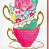 Aesthetic Pinky Tea Cups paint by numbers