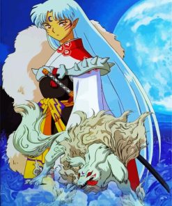 Sesshomaru Inuyasha Anime Boy paint by numbers