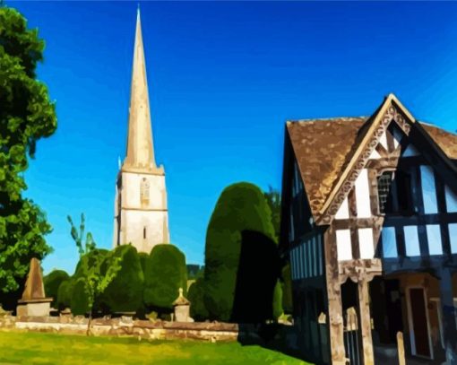St Mary S Church Bastford England paint by numbers
