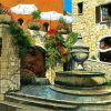 Aesthetic St Paul Vence France paint by numbers