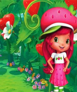 Strawberry Shortcake paint by numbers