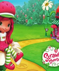 Strawberry Shortcake Animaton paint by numbers