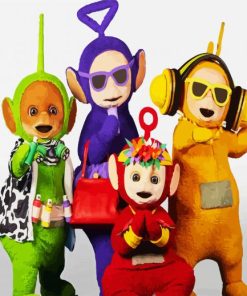 Stylish Teletubbies Tv Show paint by numbers