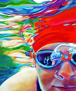 Swimmer Lady paint by numbers