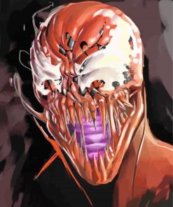 The Supervillain Carnage paint by number