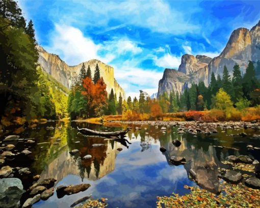 Usa Kalifornien Yosemite Valley El Capitain paint by numbers