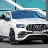 White Mercedes Amg Gle 63 paint by numbers