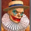 Zombie Clown With A Hat paiit by numbers