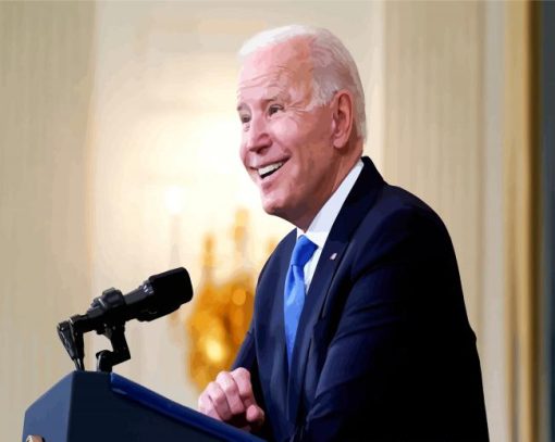 Joe Biden Smiling paint by number