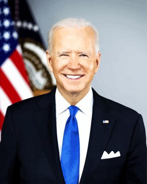 Joe Biden USA President paint by number