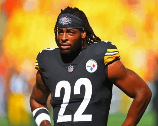 Pittsburgh Steelers Player Najee Harris paint by numbers