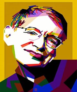 Stephan Hawking Pop Art paint by numbers