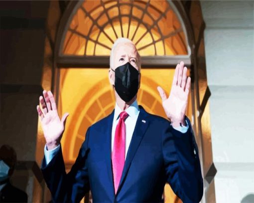 USA President Bident paint by number