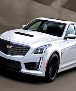 Cool White CTS V CAR paint by number