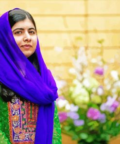 Malala Yousafzai paint by numbers