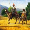 Don Quixote And Sancho paint by numbers