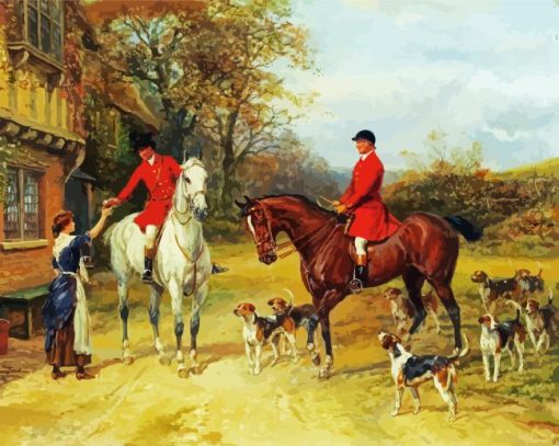 Fox Hunting Art paint by numbers