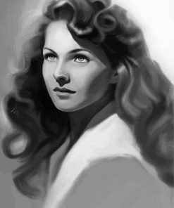 Jeanne Crain Art paint by numbers