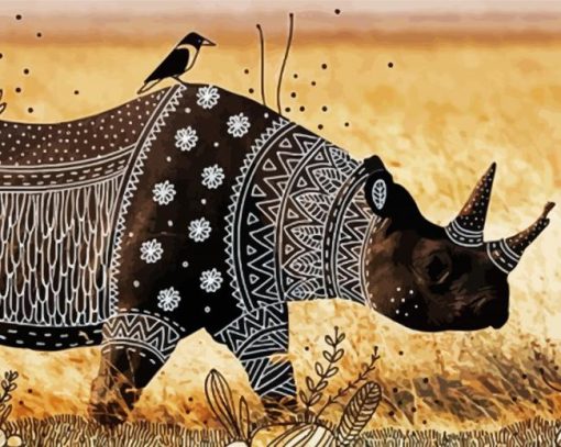 Tribal Animal paint by numbers