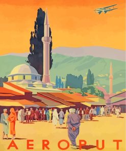 Sarajevo Poster paint by numbers