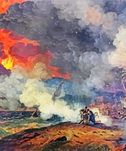 The Eruption Of Mount Vesuvius paint by numbers