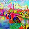 Abstract London paint by numbers