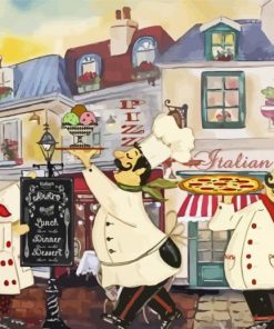 Italian Chefs Art paint by numbers