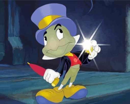 Jiminy Cricket Art paint by numbers