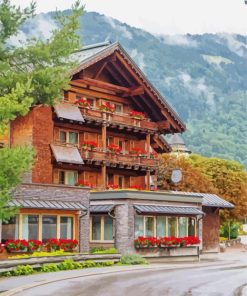 Vorarlberg Buildings paint by numbers