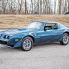 1979 Blue Pontiac Firebird Car paint by numbers